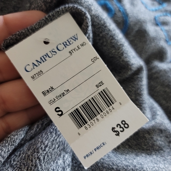 NEW Campus Crew UCLA Gray Short Sleeve Shirt - Picture 7 of 7